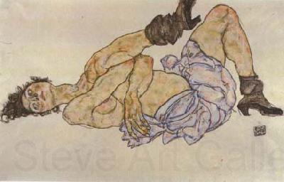 Egon Schiele Reclining Female Nude (mk12) France oil painting art